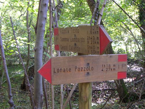 segnaletica del Parco del Ticino